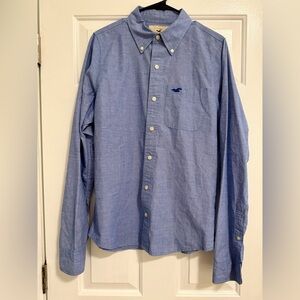 Hollister Light Blue Casual Button-Down Shirt